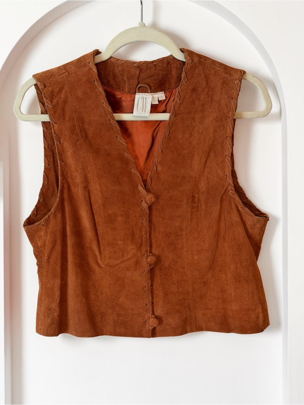 Vintage Clifford & Wills Suede Leather Vest – whimsical Boho Western Vibe Vest